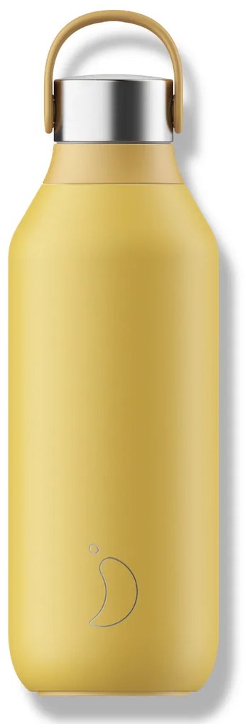 Chilly's Bottles termosz üveg - sárga pollen 500ml, Series 2 edition