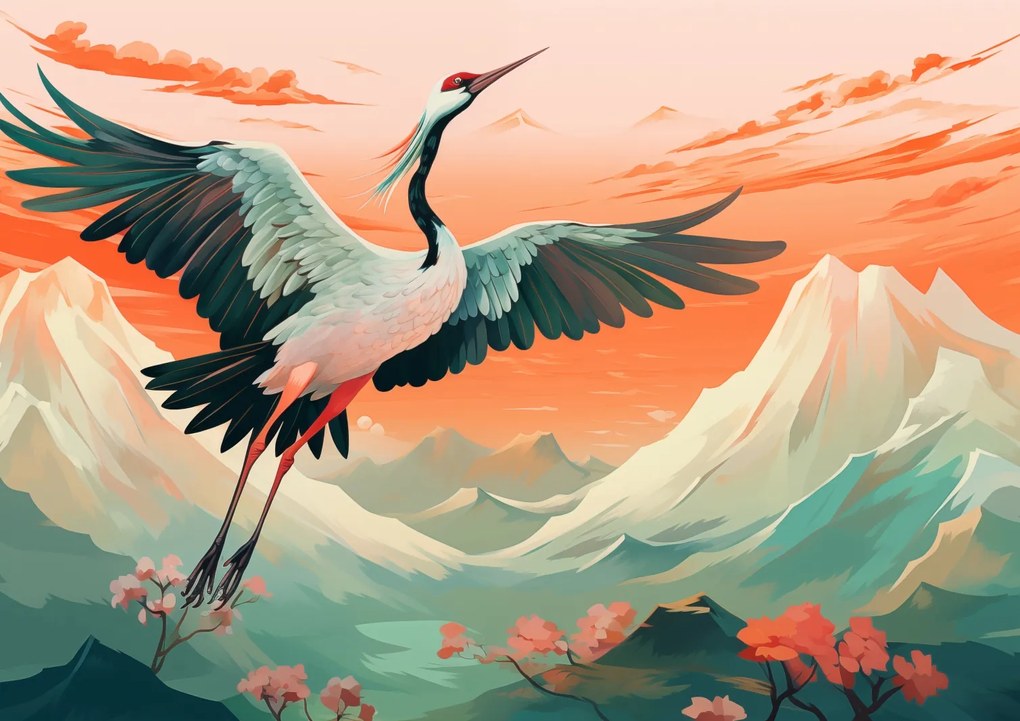 Poszter 29,7x21cm Daru teljes virágzásban