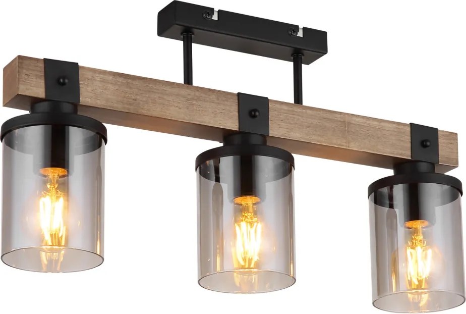 Mennyezeti Lámpa Matt fekete LILA GLOBO-15555-3D