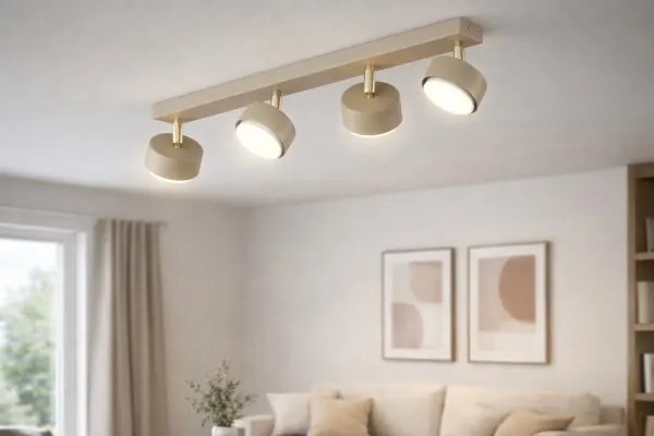 Brilagi - LED RGB dimmelhető spotlámpa MONO 4xGX53/14W/230V Wi-Fi Tuya bézs