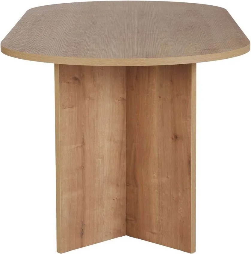 Étkezőasztal tölgyfa dekorral 90x200 cm Sabella – Kalune Design