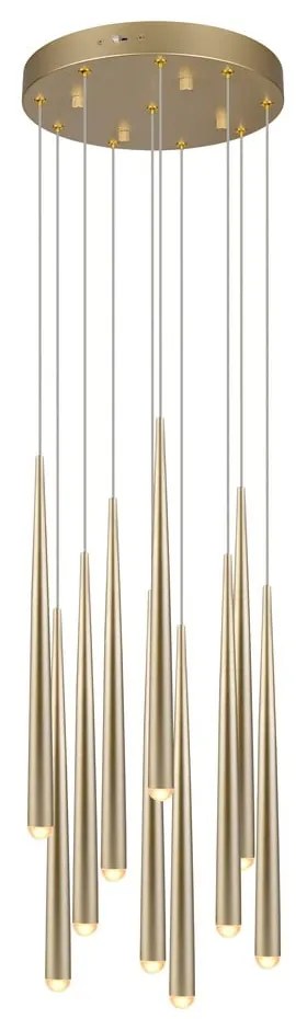 Aranyszínű LED függőlámpa ø 30 cm Cala – Trio Select