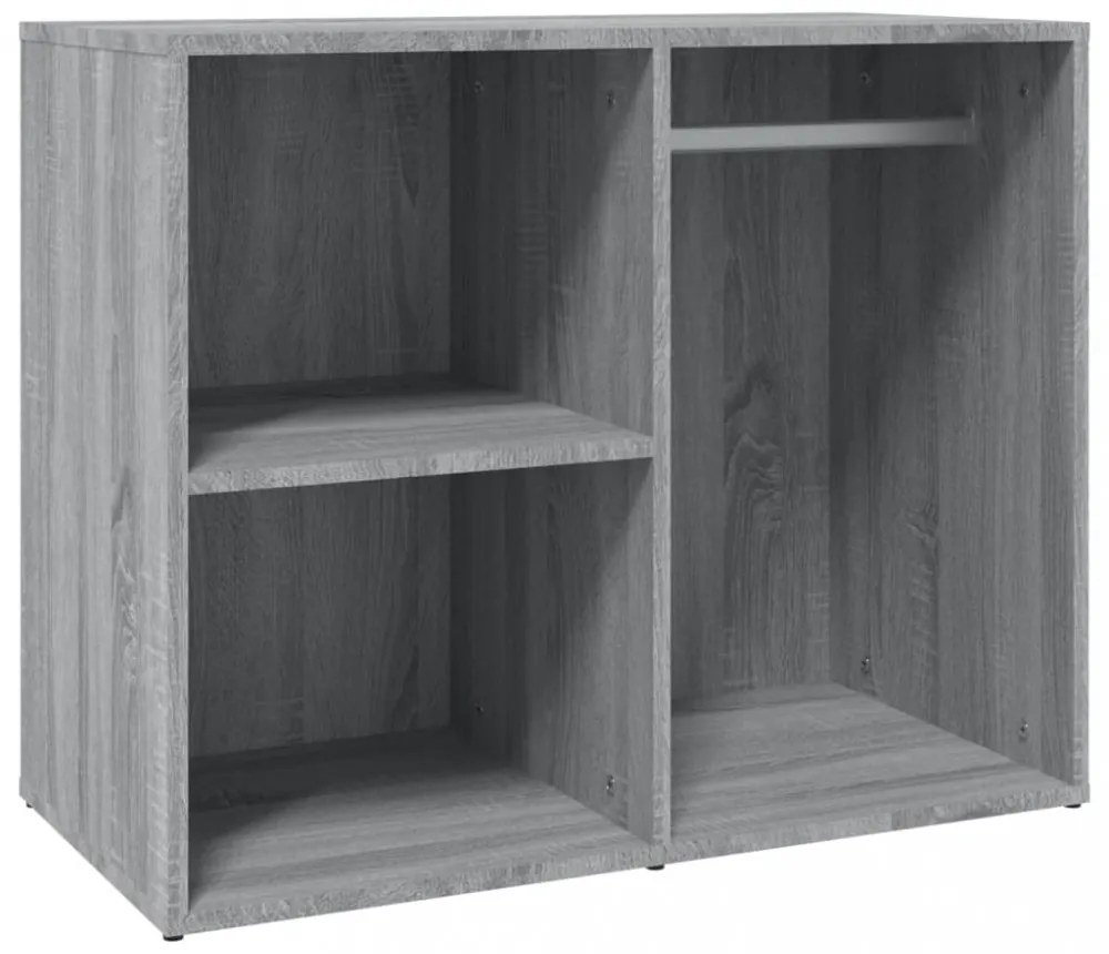 szürke sonoma színű szerelt fa pipereszekrény 80 x 40 x 65 cm