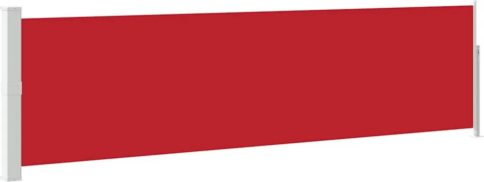 vidaXL piros kihúzható oldalsó teraszi napellenző 140 x 500 cm