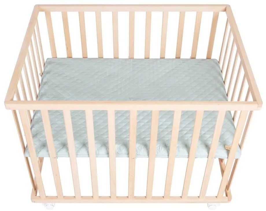 Natúr színű gurulós járóka állítható magassággal 75x100 cm Style – Roba