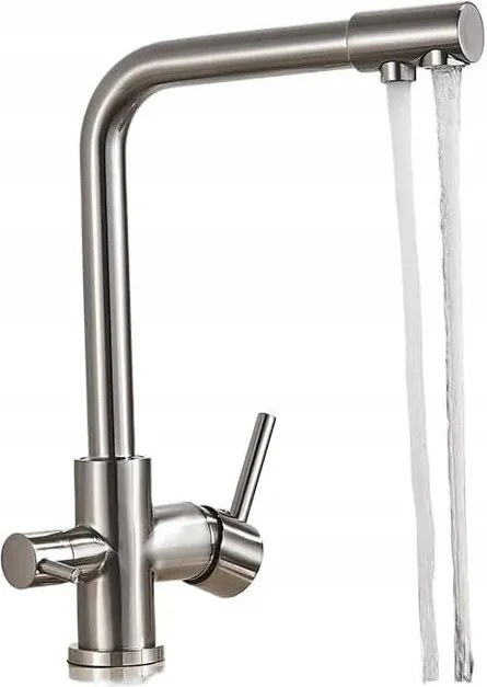 Harnart Pessimistic álló konyhai csaptelep, ezüst, szürke