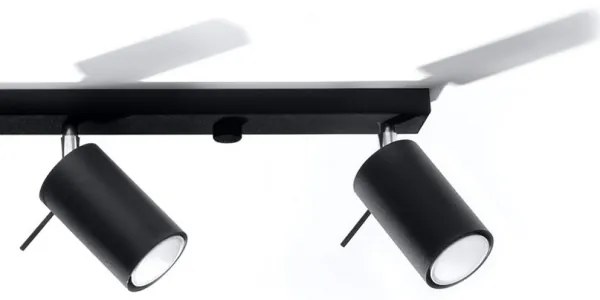 Sollux SL.0332 - Spotlámpa RING 4L 4xGU10/10W/230V fekete