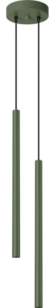 Sollux Sollux SL.1519 - Csillár zsinóron PASTELO 2xG9/8W/230V zöld SLX1371