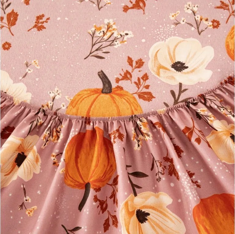 Mikroszálas lepedő PUMPKINS ROSAVIE ódivatú rózsaszín 180x200 cm