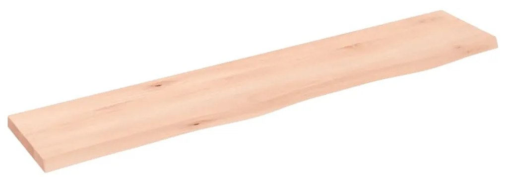 kezeletlen tömör tölgyfa fali polc 100x20x2 cm