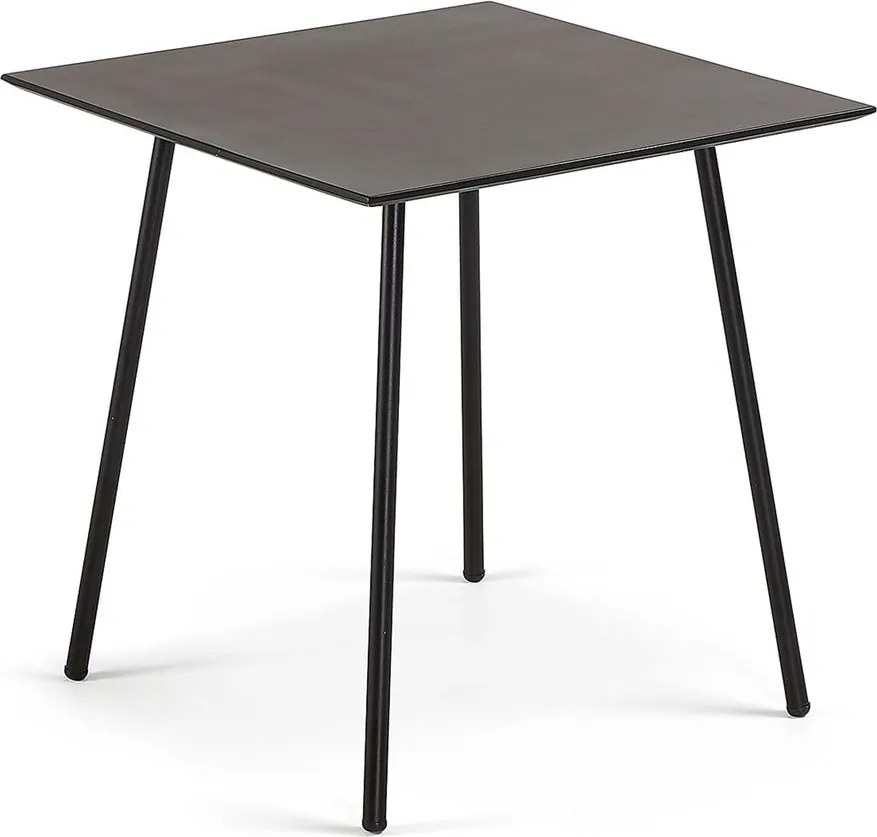 Ulrich fekete asztal, 75 x 75 cm - Kave Home