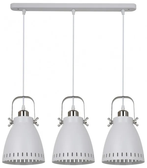 Italux FRANKLIN MD-HN8026S-3-WH+S.NICK Függőlámpa 3x60W/E27