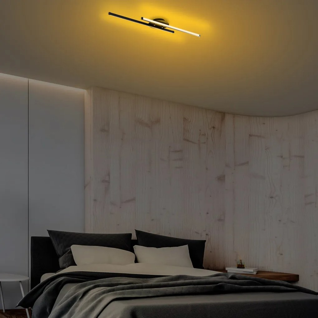 Umut 13296 fekete fém LED függőlámpa, 86 x 17 cm