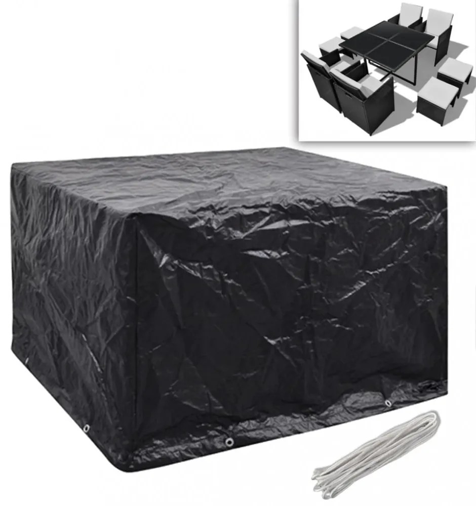 2 db védőhuzat 4 személyes polyrattan szetthez 113 x 113 cm