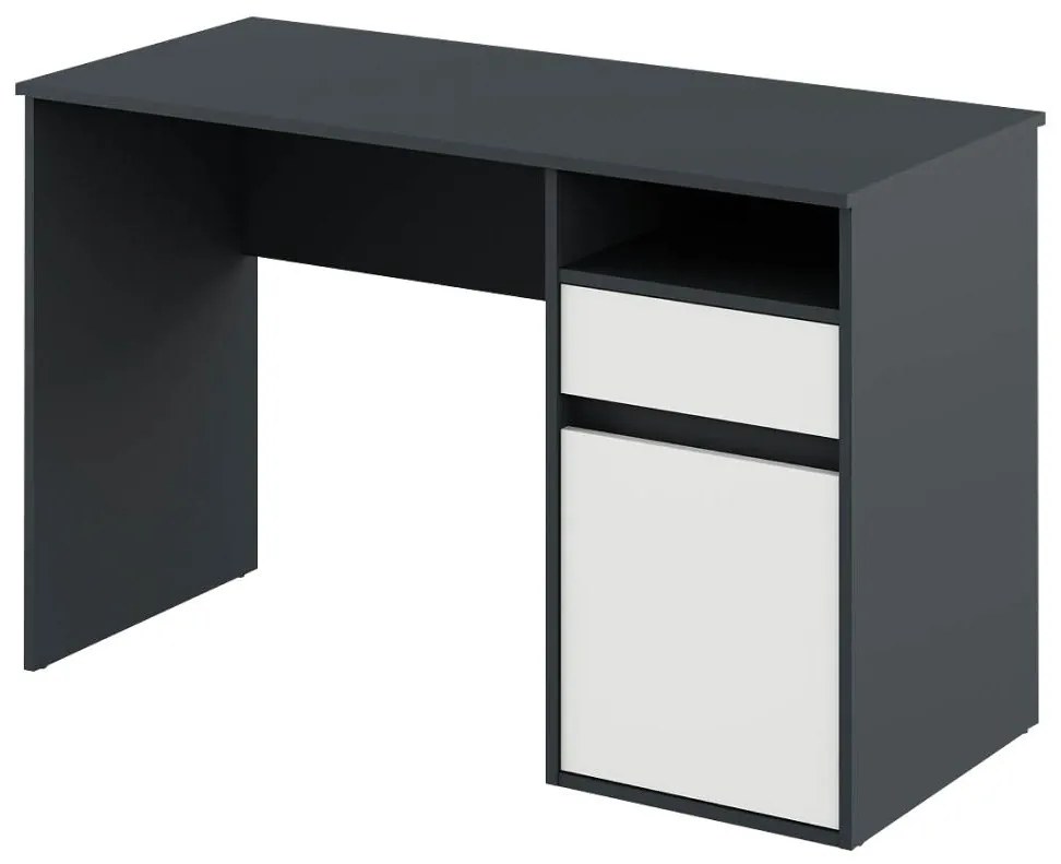 PC asztal Bolegy (grafit + fehér) . 1116254