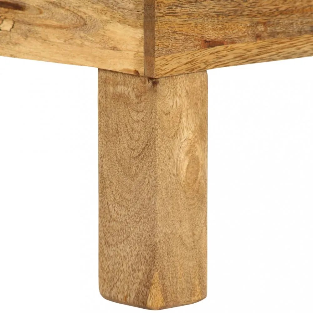 tömör mangófa dohányzóasztal 110 x 55 x 35 cm
