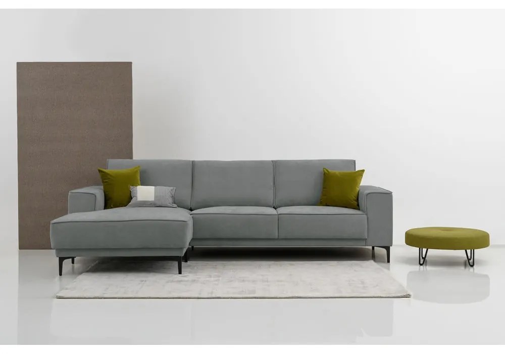 Sötétszürke sarokkanapé (bal oldali) Copenhagen – Scandic