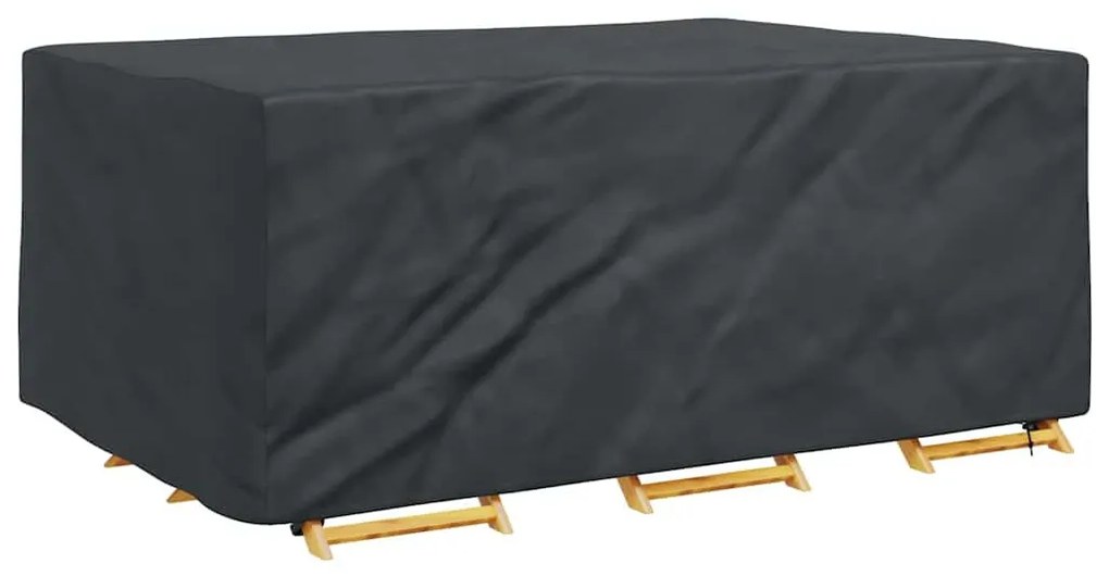 Kültéri bútorhuzat Fekete 210 x 130 x 70 cm 210D