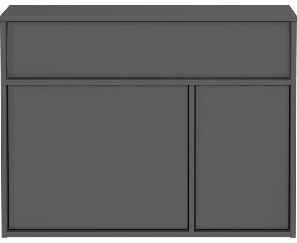 Antracitszürke szekrény 83x63x25 cm Ameca 2.0 – Germania