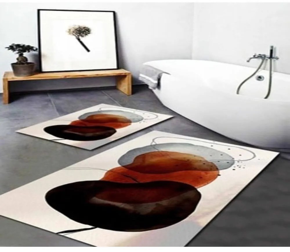 Fürdőszobai kilépő szett 2 db-os 60x100 cm Art Post Modern – Mila Home