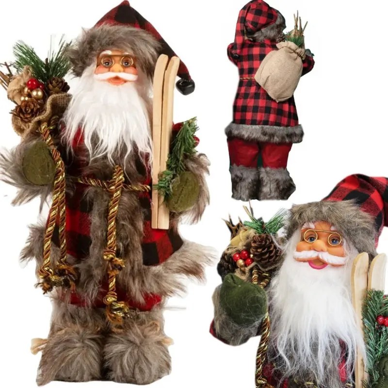 Mikulás Karácsonyi Skandináv Csillag Figura 45CM Dekoráció