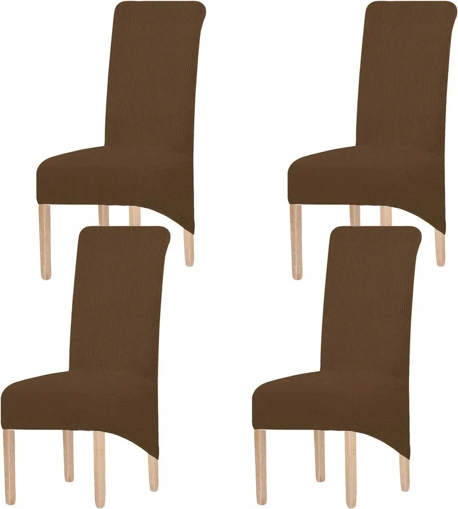 Székhuzatok Rugalmas Dekoratív 4 db-os Szett Barna