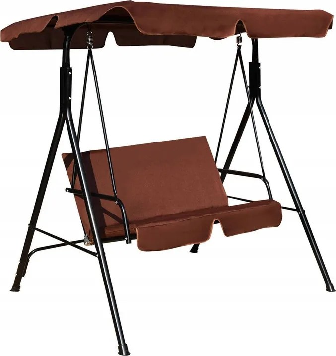 2 személyes kerti hintaágy Prémium tetővel 104x104 Cm