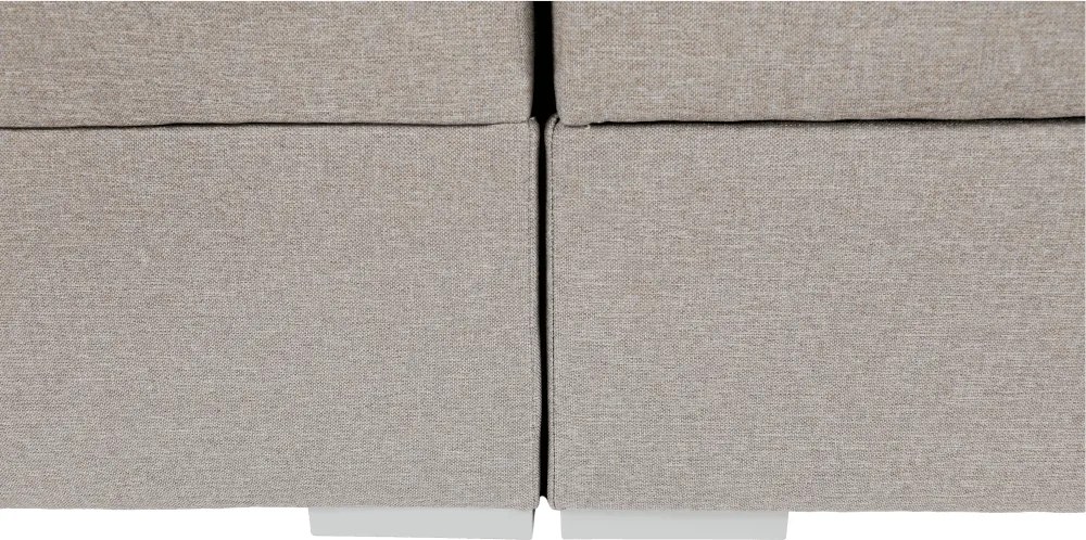 Boxspring típusú ágy 160x200, szürkésbarna taupe, FERATA TV KOMFORT