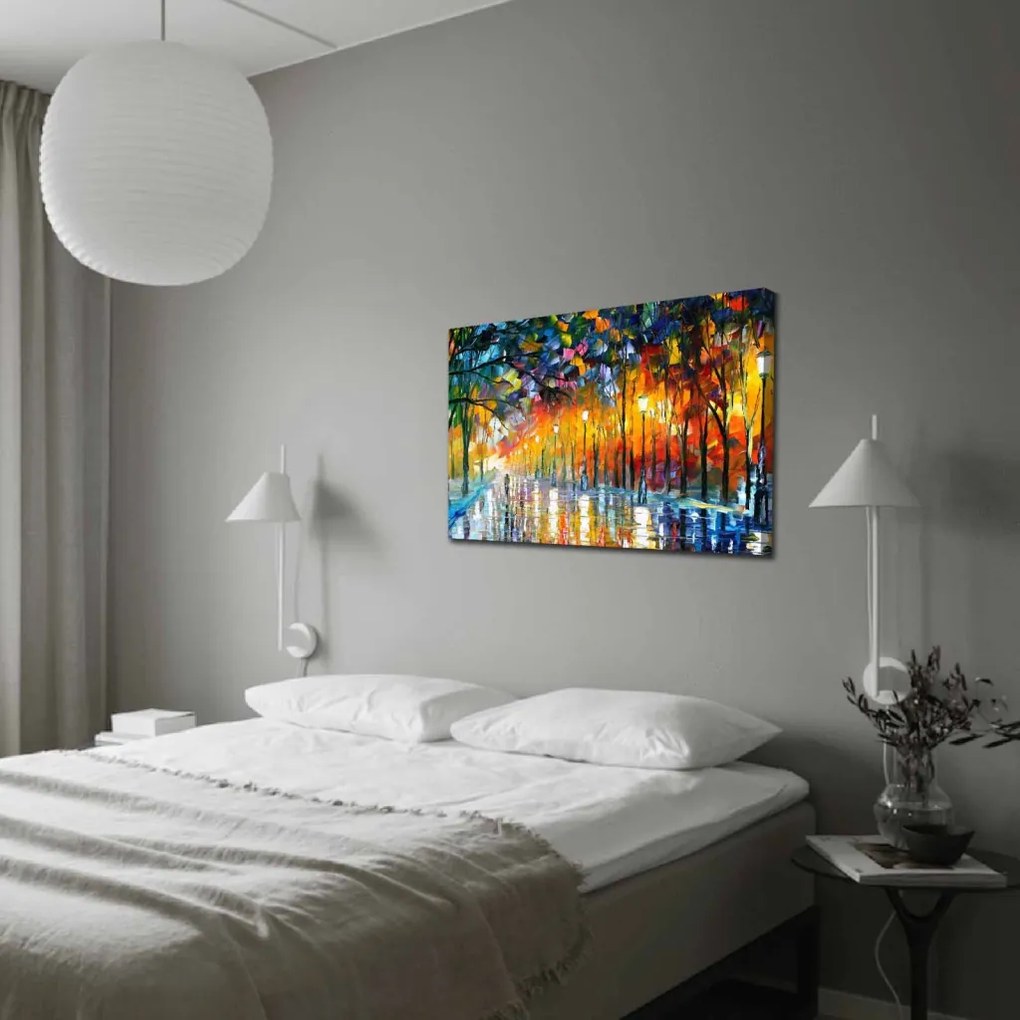 70100FAMOUSART-026 Leonid Afremov velúr vászonkép, 70 x 100 cm