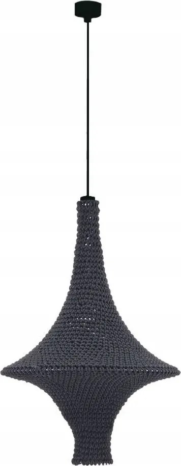 Horgolt fekete pamut függőlámpa Alda M 5112 Antigo