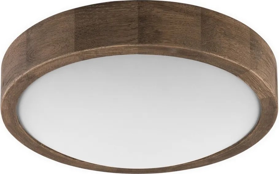 Brilagi - LED mennyezeti lámpa CARVALHO SLIM 1xE27/15W/230V tölgy-dió átm. 27 cm