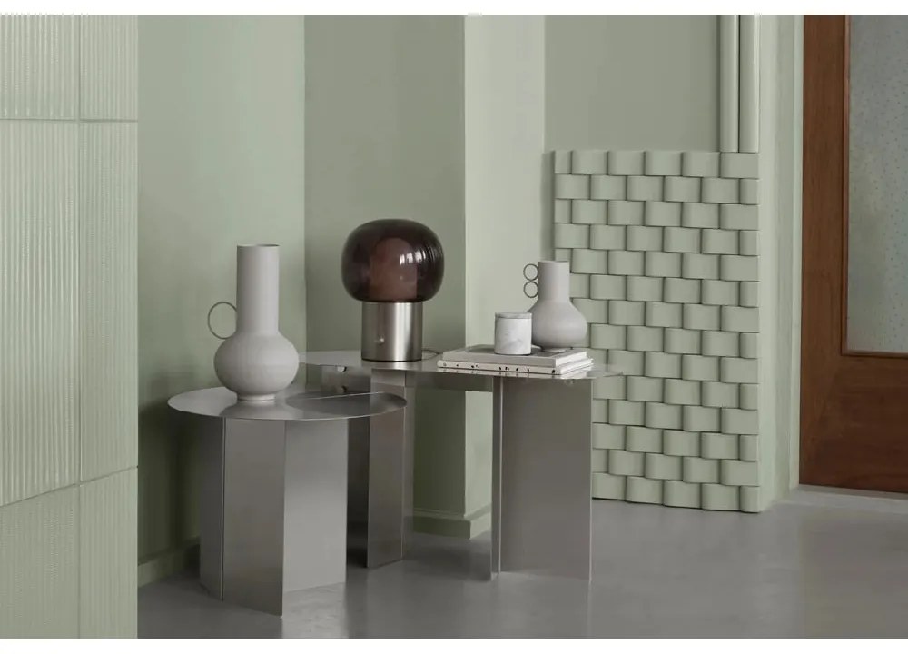 Matt ezüstszínű rozsdamentes acél konzolasztal 35x80 cm Oru – Blomus