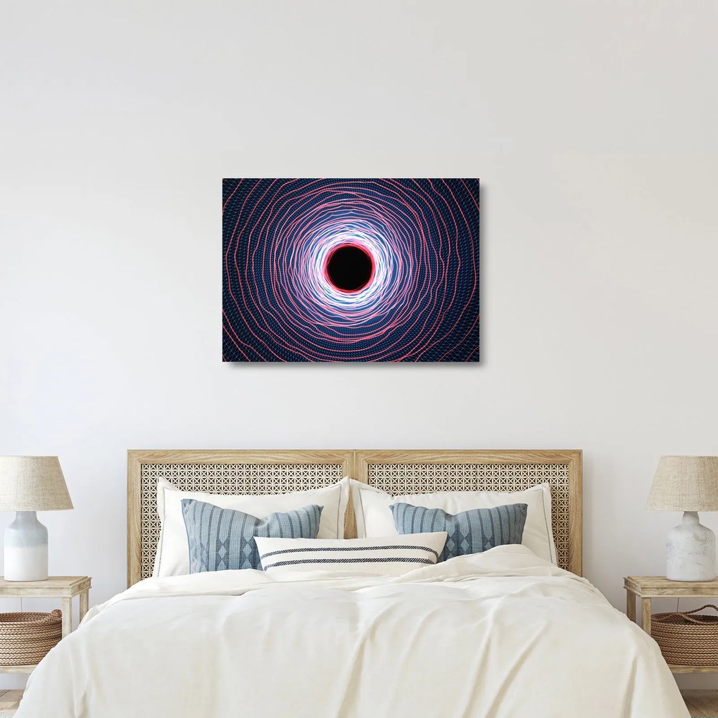 A kör absztrakció képe (üvegen) (70x50 cm)