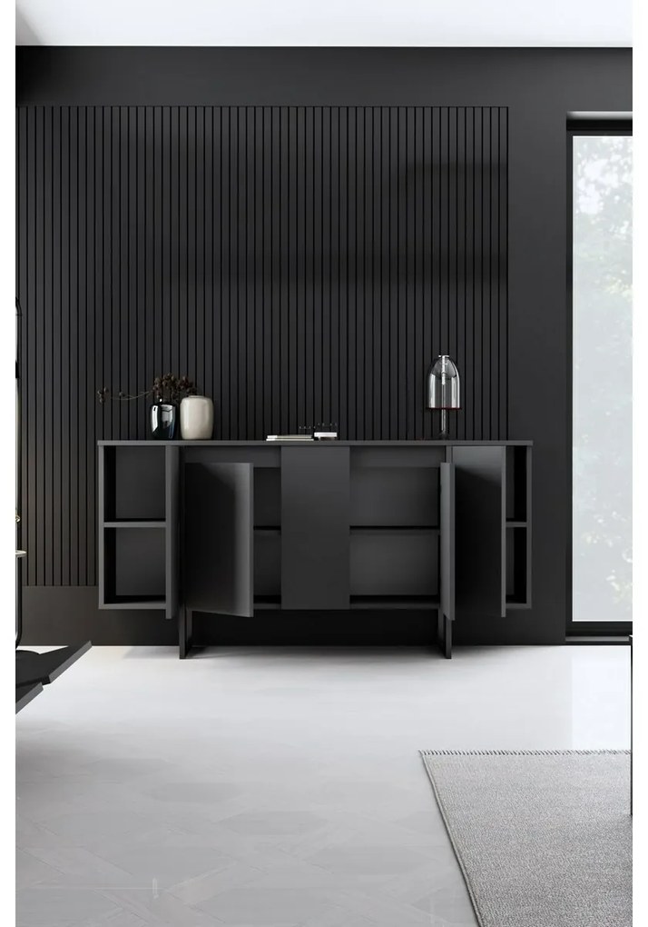 Luxe Anthracite and Black szekrény