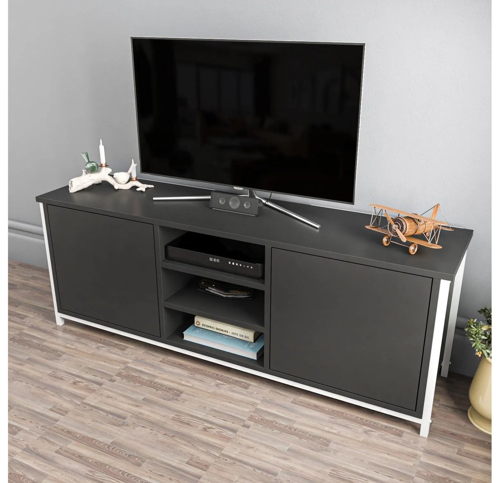 TV asztal Otosello (fehér + antracit). 1107342