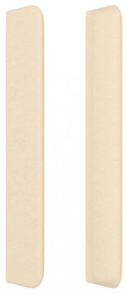 krémszínű szövet fejtámla szárnyakkal 203x16x118/128 cm