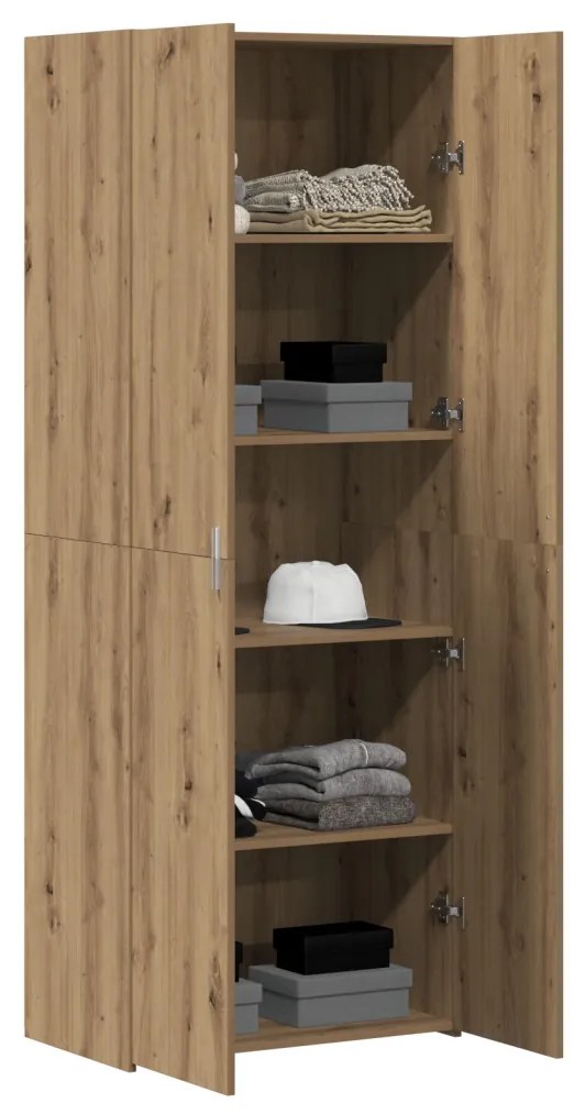 Magas Szekrény Kézműves Tölgy 70x42.5x185 cm Engineered Wood