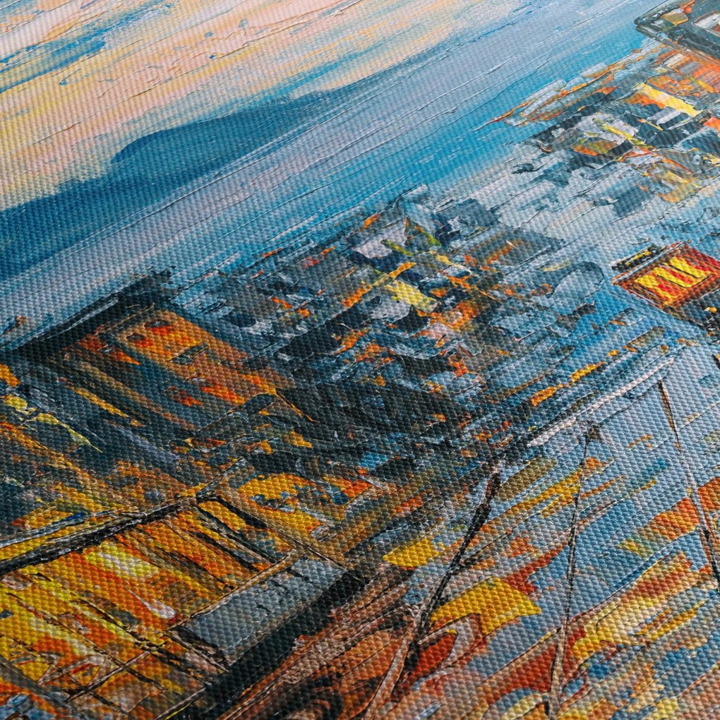 Kép - Cable Car, San Francisco (órával) (90x30 cm)