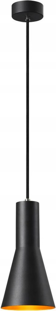 Slv Big White Phelia 130 E27 Beltéri, függesztett lámpa, fekete/arany 1002951