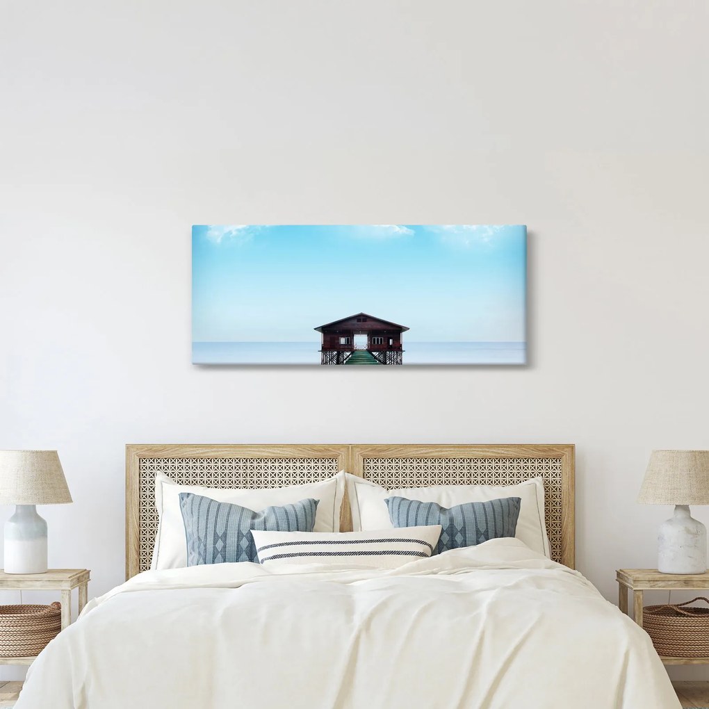 Kép a házról a tengeren (120x50 cm)