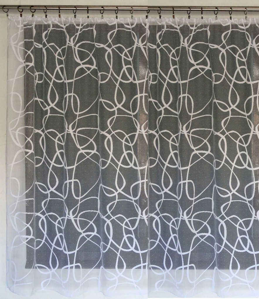 Mg Függöny 4388 Fehér 280x175 kész szalaggal lengyel