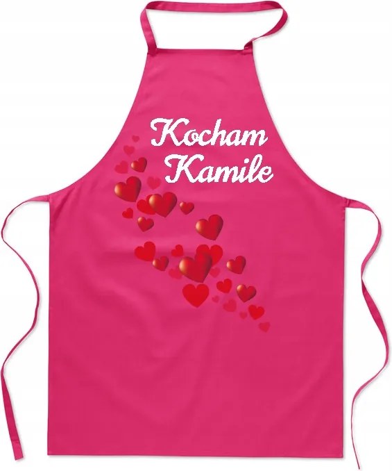 Valentin-nap Konyhai kötény Szeretem A neved Személyre szabás Ajándék