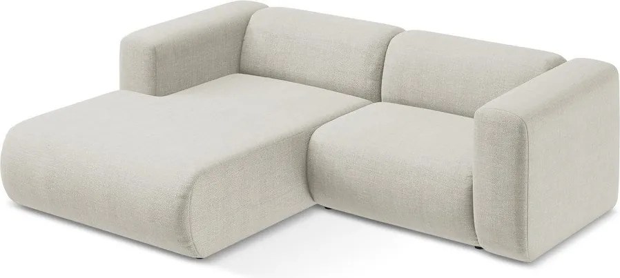 Bézs sarokkanapé (bal oldali-heverő résszel) Ekahi – Makamii