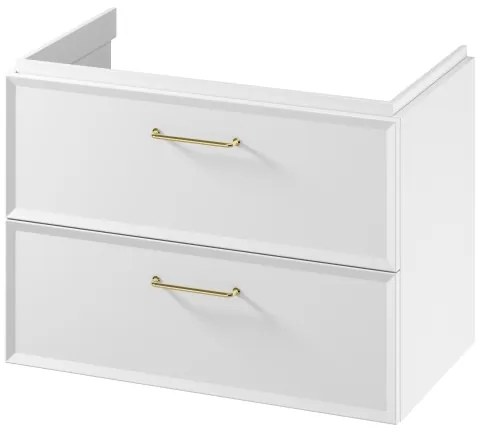 Cersanit S1021-004 - Falra szerelhető mosdó alatti fürdőszobai szekrény MILLE 80x45 cm fehér