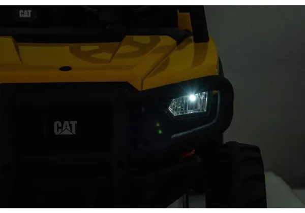 Elektromos CAT autó 60W/7500 mAh sárga/fekete + távirányító