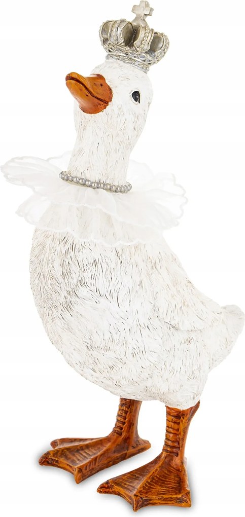 Húsvéti figura kacsa liba koronával 29x12x15cm Art-Pol 183156