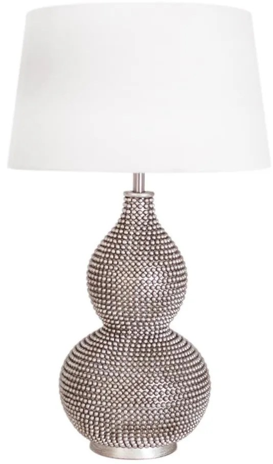 ByRydens 4001840-6508 - Asztali lámpa LOFTY 1xE27/5W/230V fehér/ezüst