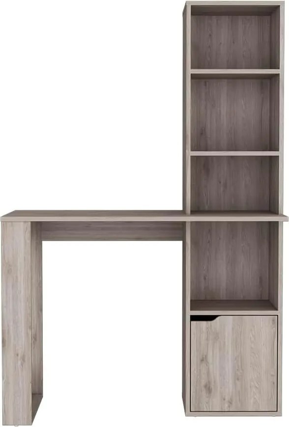 Polcos íróasztal tárolóval 98,5x45,3x162,5cm fehér FUR1233-1