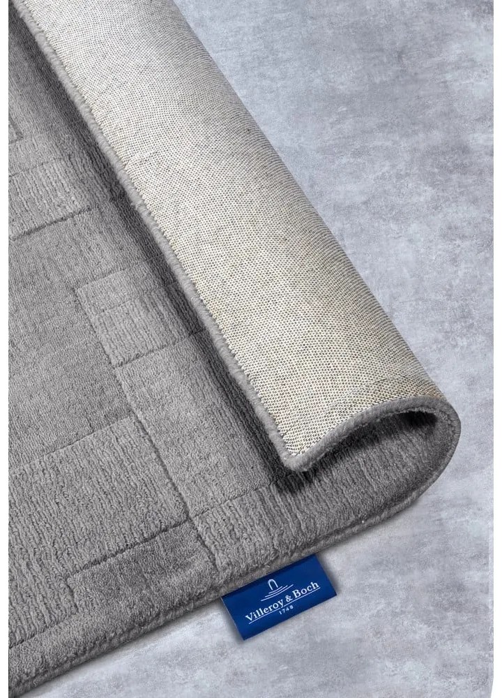 Szürke kézi szövésű gyapjú szőnyeg 120x170 cm Wilhelmine – Villeroy&Boch