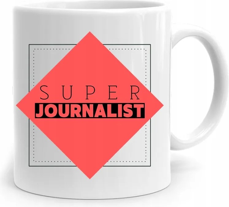Journalist Riporter Újságíró Bögre fényképes nyomtatással